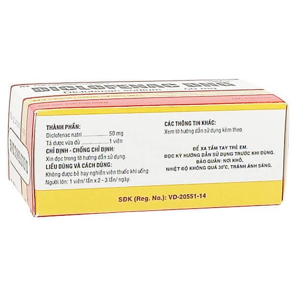 Diclofenac DHG 50mg