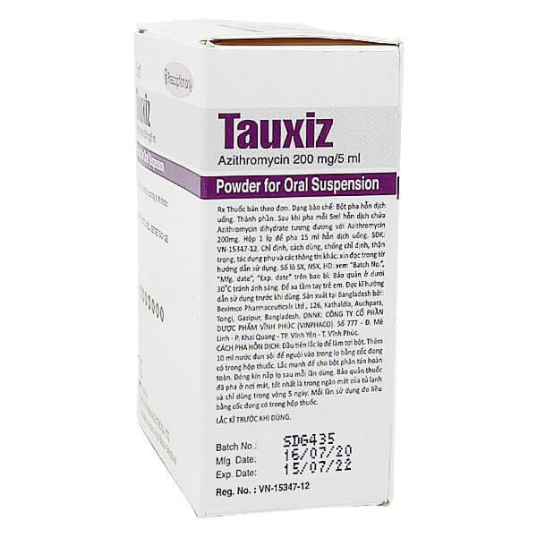 Tauxiz 15ml - KHÁNG SINH trị nhiễm khuẩn hô hấp