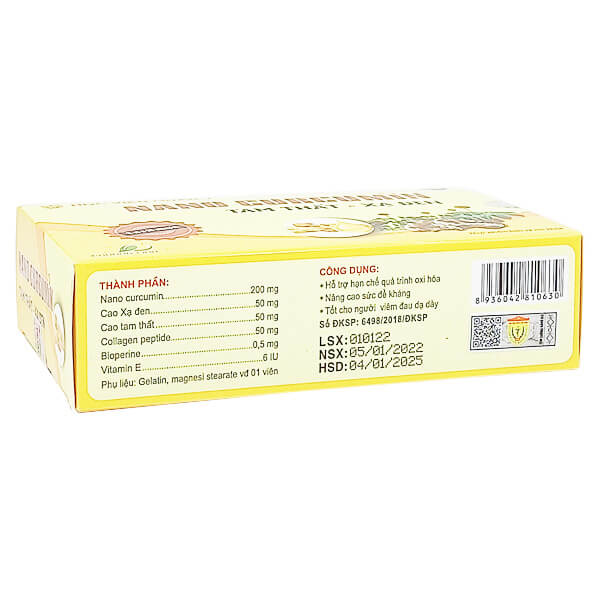 Nano Curcumin Tam thất - Xạ đen