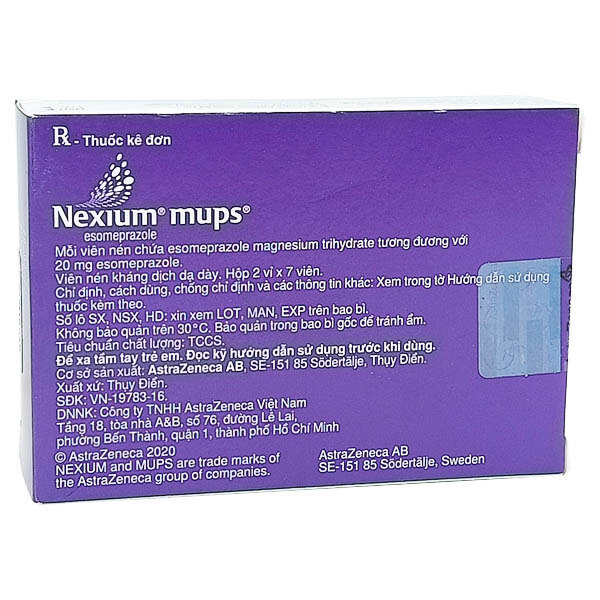 Nexium mups 20mg