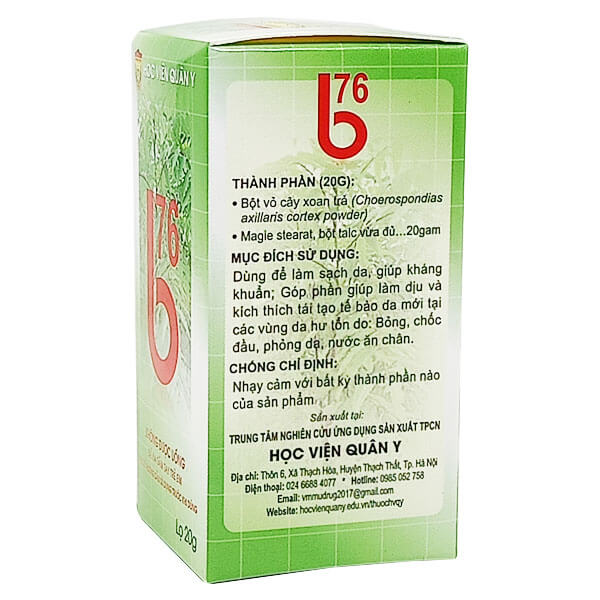 Bột trị bỏng B76