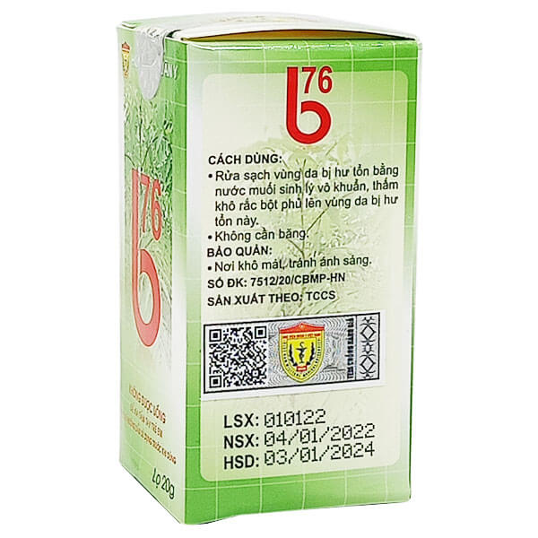 Bột trị bỏng B76