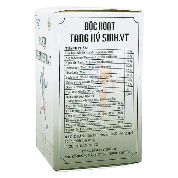 Độc Hoạt Tang Ký Sinh. VT