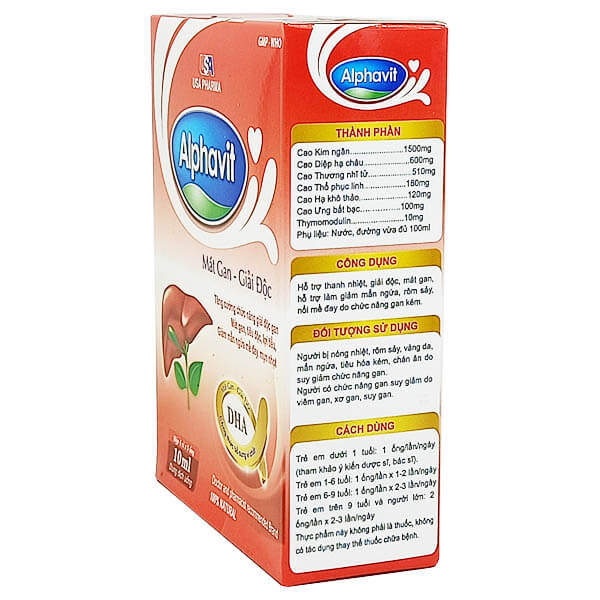 Alphavit Mát gan - Giải độc