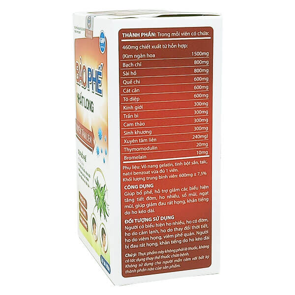 Bảo Phế Nhất Long - Giảm rát họng, khàn tiếng, ho nhiều