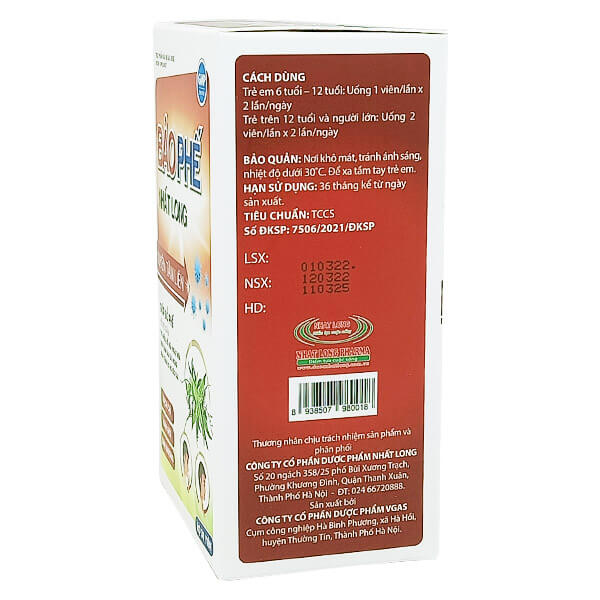 Bảo Phế Nhất Long - Giảm rát họng, khàn tiếng, ho nhiều