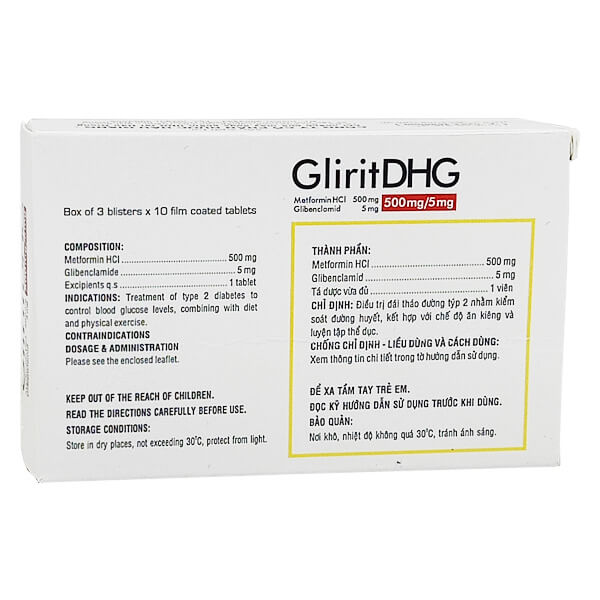 GliritDHG 500mg/5mg