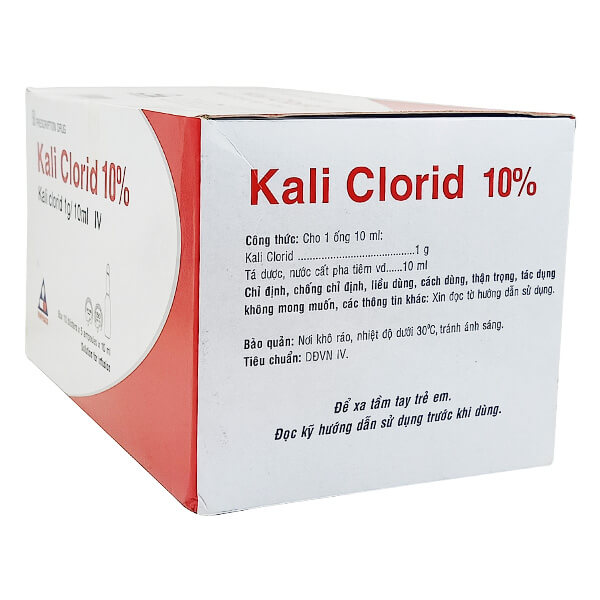 Kali clorid 10% Vinphaco - Điều trị GIẢM Kali huyết