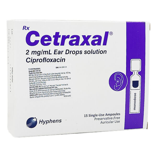 Cetraxal ear drops 2mg/ml