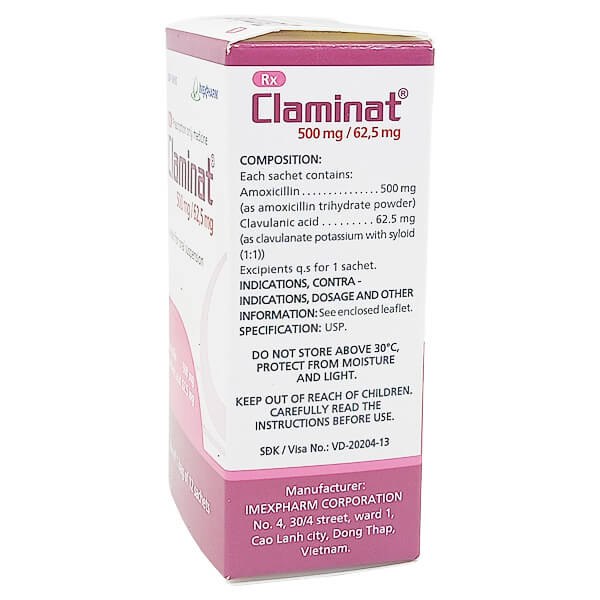 Claminat 500mg/62,5mg