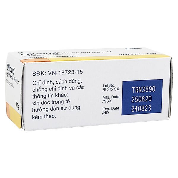 Thuốc mỡ tra mắt Oflovid 0,3%