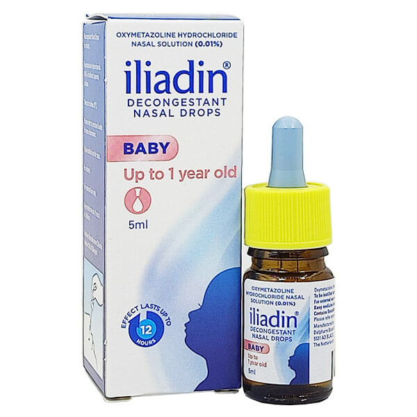 Thuốc nhỏ mũi Iliadin Baby - Thông thoáng mũi xoang