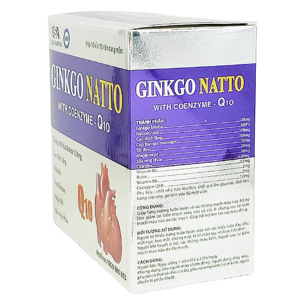 Ginkgo Natto with Coenzyme - Q10 - Giải pháp vàng tăng cường trí não