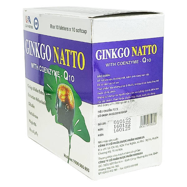 Ginkgo Natto with Coenzyme - Q10 - Giải pháp vàng tăng cường trí não