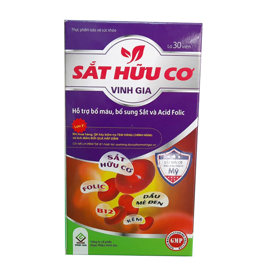 Sắt hữu cơ Vinh Gia