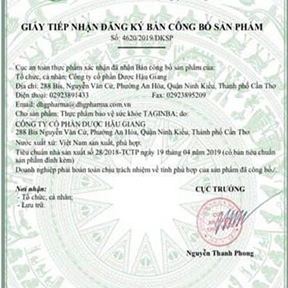 Taginba plus (Hộp 100 viên)