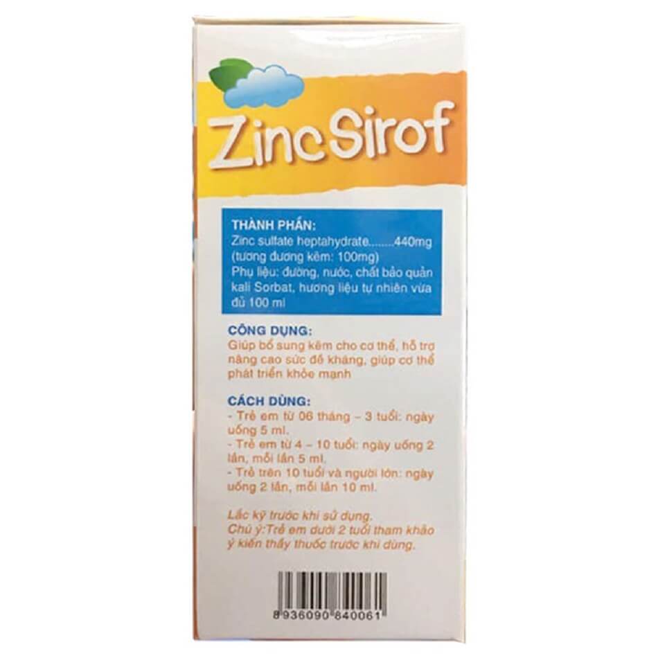 Siro ZinC Sirof 100ml