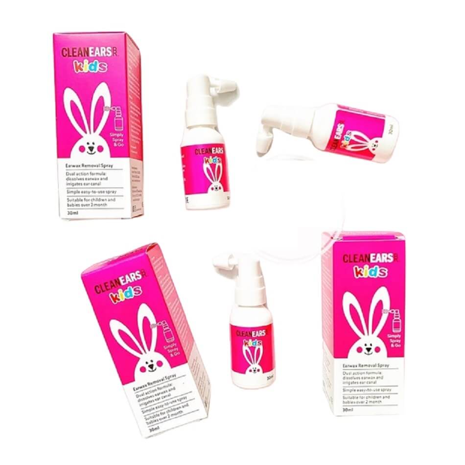 Xịt tan ráy tai Clean Ears Kids 30ml