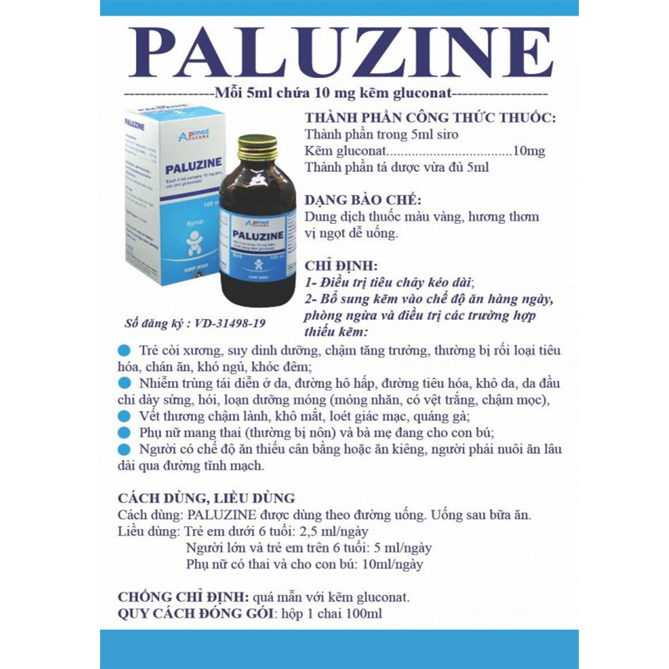 Paluzine syrup 100ml