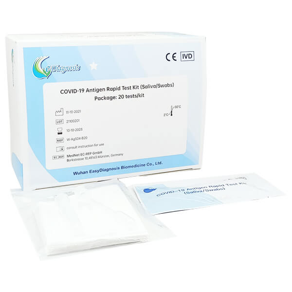 Kit Test Nước Bọt Covid-19 Antigen Rapid (Saliva/Swabs)